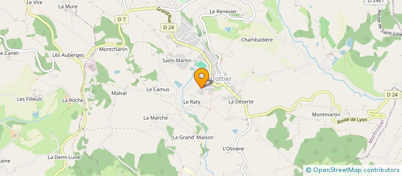 localisation de l'entreprise RSM  MONTROTTIER