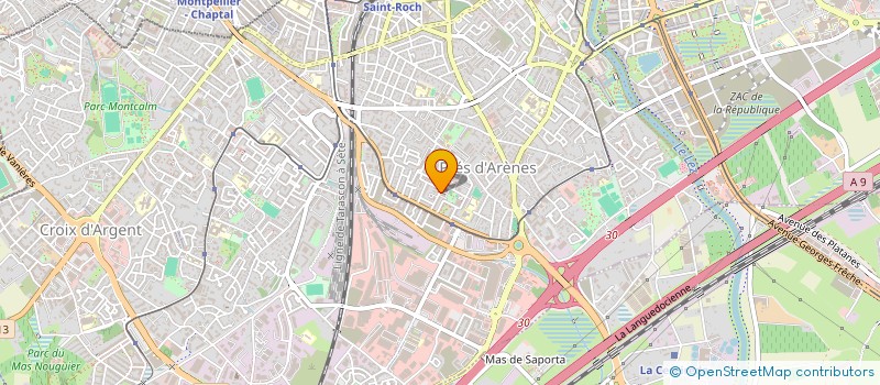 localisation de l'entreprise RSM CALORIFUGE à MONTPELLIER
