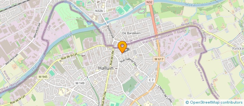 localisation de l'entreprise RSM.FIBRE  HALLUIN