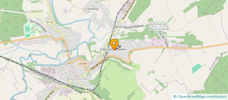 localisation de l'entreprise RSM TRANSPORT  BOUZONVILLE