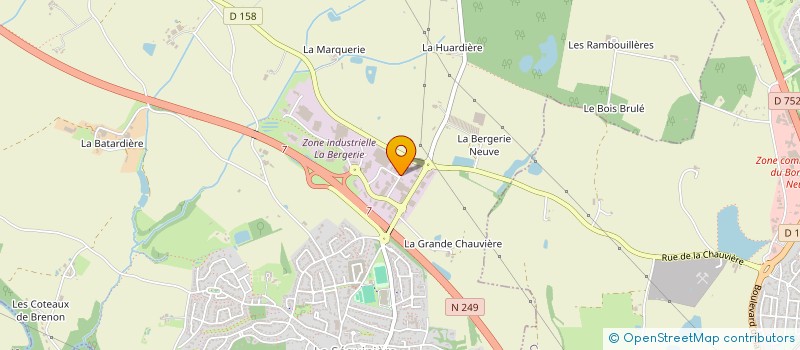 localisation de l'entreprise RSMO-LG2B à LA SEGUINIERE