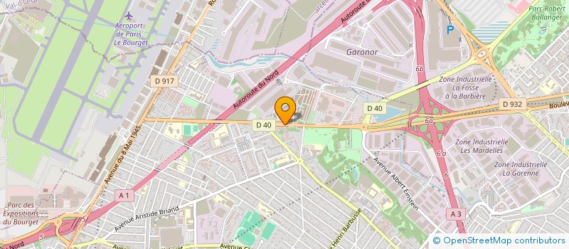 localisation de l'entreprise RSN SAS  LE BLANC-MESNIL