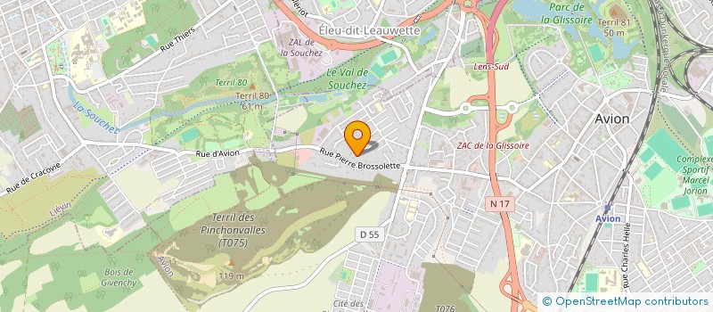 localisation de l'entreprise RSN TAXI 62  AVION