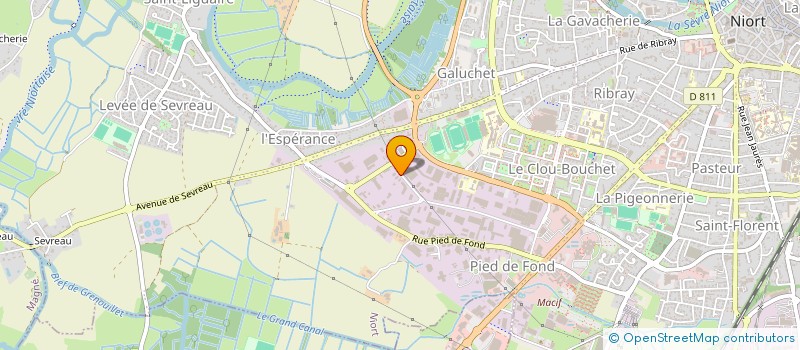 localisation de l'entreprise RSO-3D  NIORT