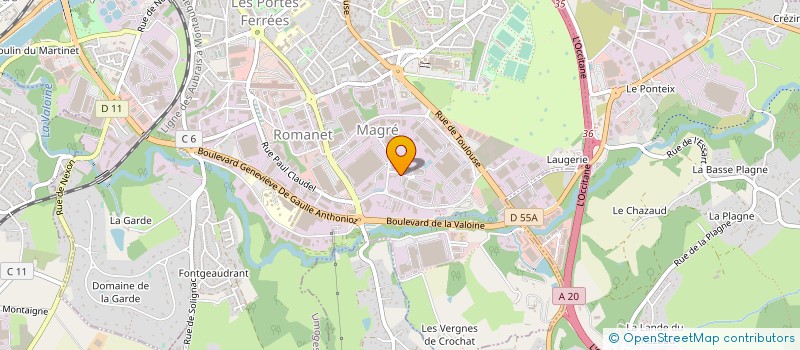 localisation de l'entreprise RSO NETWORK à LIMOGES