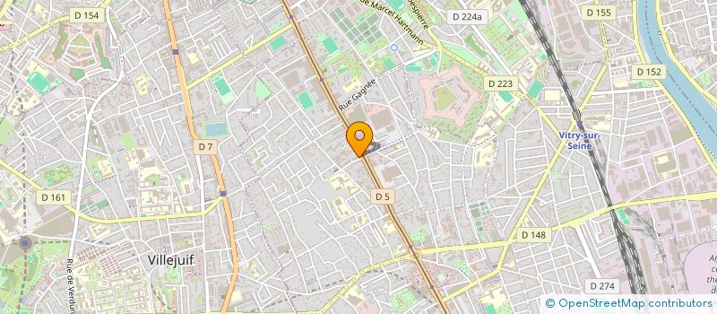 localisation de l'entreprise RSP à VITRY-SUR-SEINE