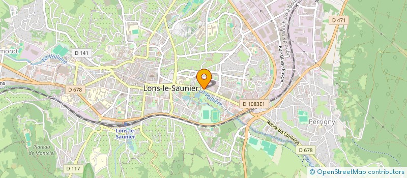 localisation de l'entreprise RSP CONSEIL à LONS-LE-SAUNIER