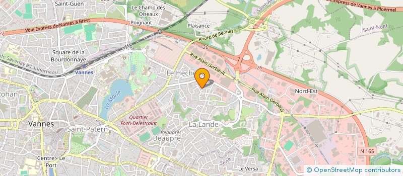 localisation de l'entreprise RSP CONSTRUCTION à VANNES