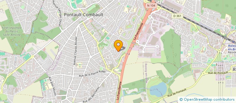 localisation de l'entreprise RSP SERVICES IDF à PONTAULT-COMBAULT
