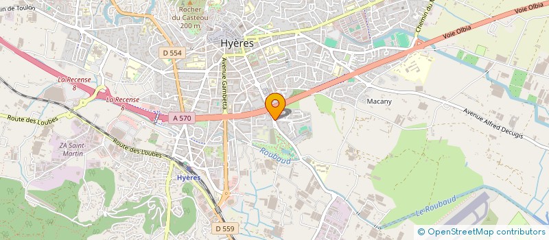 localisation de l'entreprise RSPLUS à HYERES