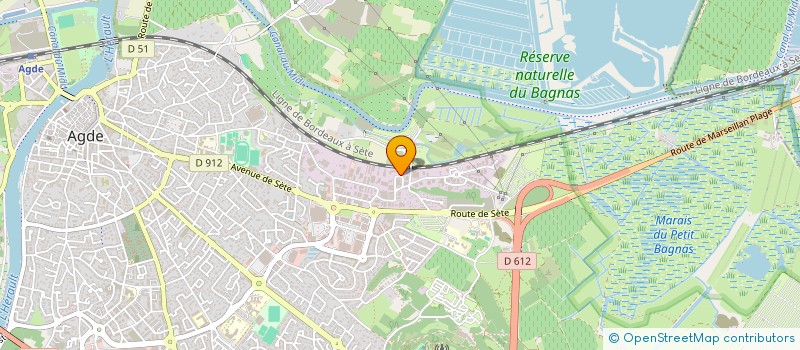 localisation de l'entreprise RSR  AGDE