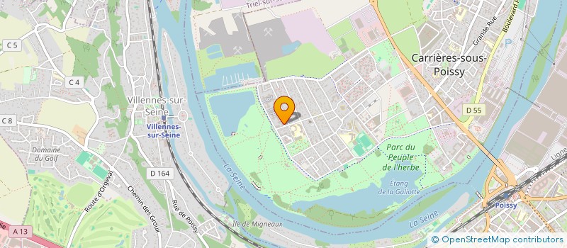 localisation de l'entreprise RSR MACONNERIE  CARRIERES-SOUS-POISSY