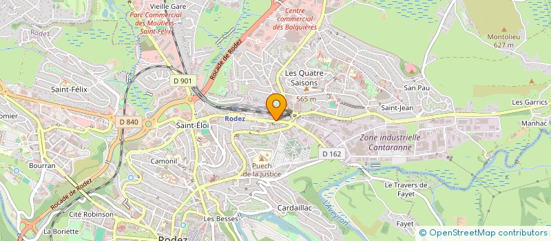 localisation de l'entreprise RSS  RODEZ