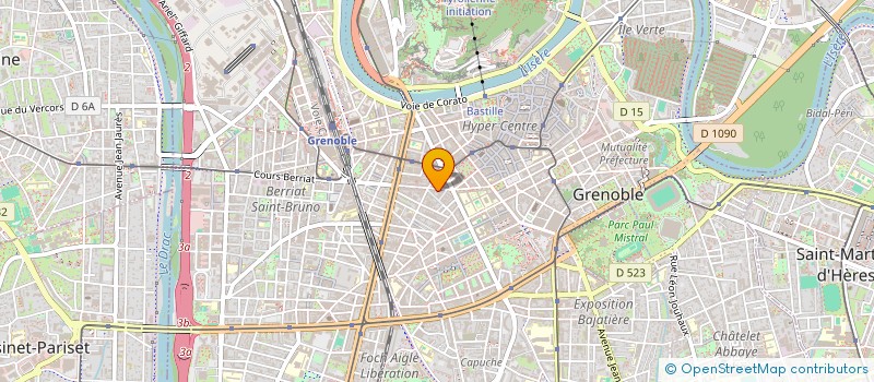 localisation de l'entreprise RSS TENDEMS POUR L EUROPE  GRENOBLE