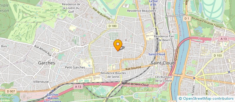 localisation de l'entreprise RST CAPITAL à SAINT-CLOUD