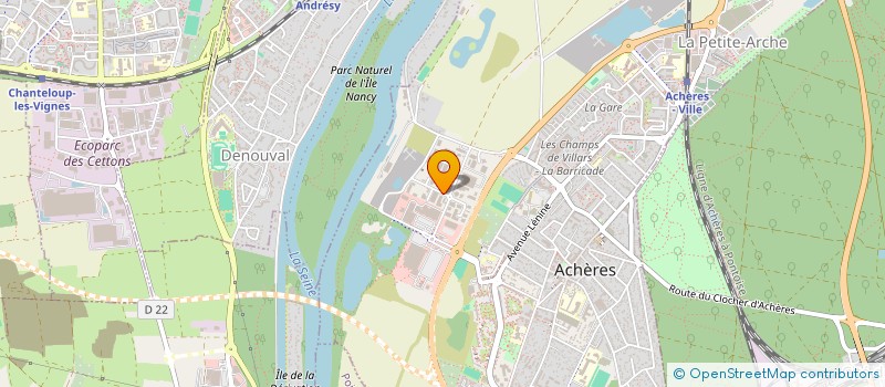 localisation de l'entreprise RST IMMO  ACHERES