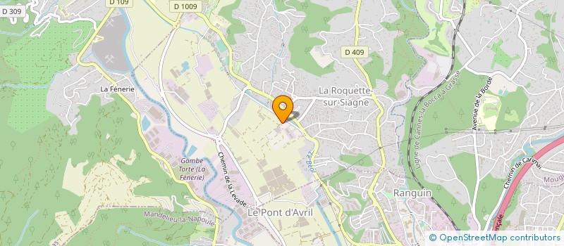 localisation de l'entreprise RST OPPORTUNITES à LA ROQUETTE-SUR-SIAGNE
