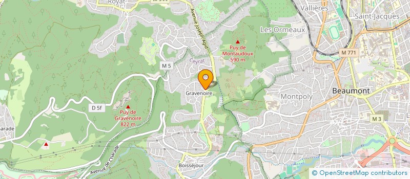 localisation de l'entreprise RSTONES  CEYRAT