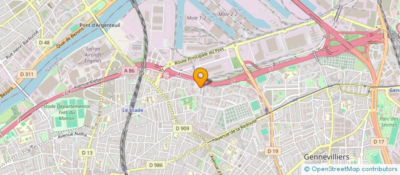 localisation de l'entreprise RSV  COLOMBES