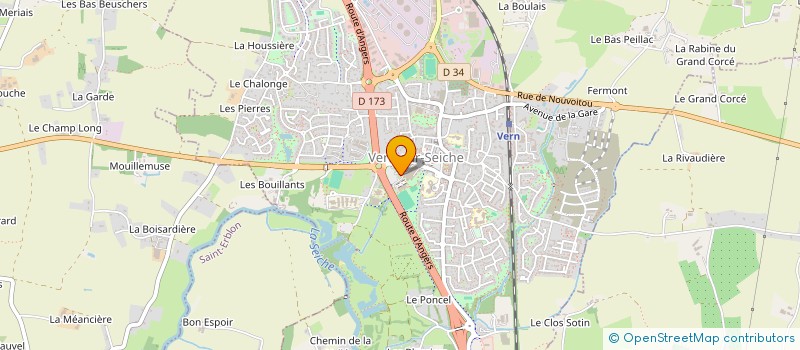 localisation de l'entreprise RSV  VERN-SUR-SEICHE