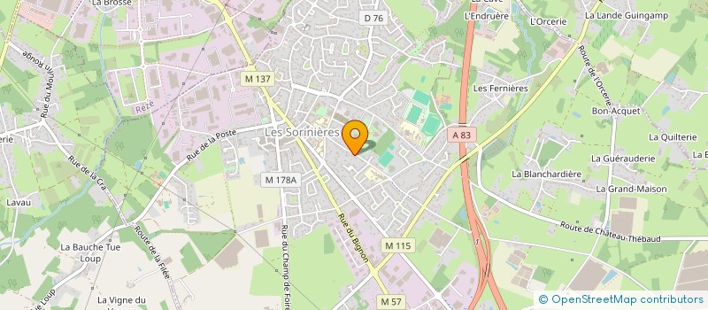 localisation de l'entreprise RSYNC  LES SORINIERES