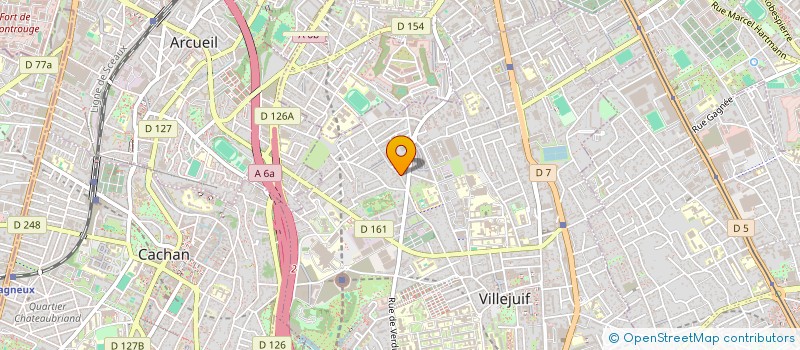 localisation de l'entreprise RT à VILLEJUIF