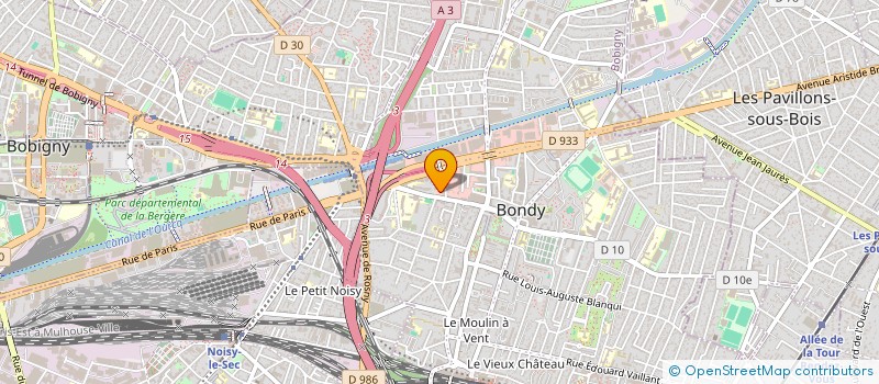 localisation de l'entreprise RT  BONDY