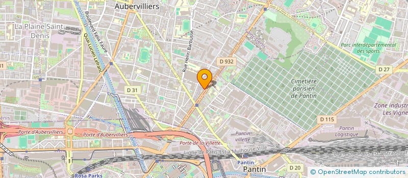 localisation de l'entreprise RT  AUBERVILLIERS