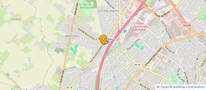 localisation de l'entreprise RT à RONCQ