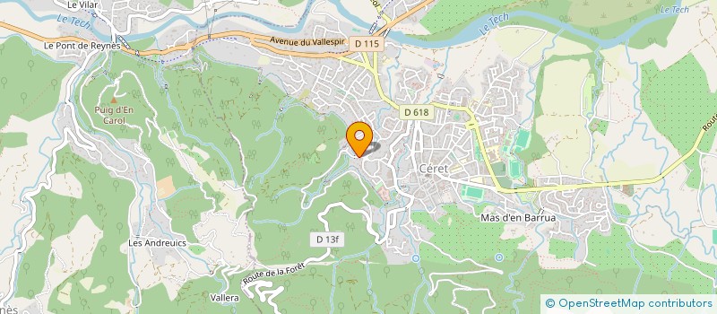 localisation de l'entreprise RT à CERET