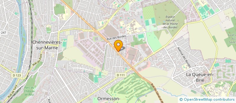 localisation de l'entreprise RT ALIMENTATION GENERALE à ORMESSON-SUR-MARNE