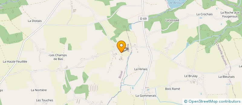 localisation de l'entreprise RT AMENAGEMENT INTERIEUR  BOVEL