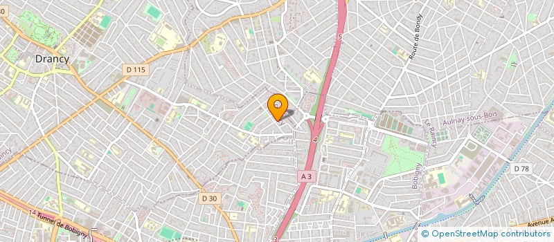 localisation de l'entreprise RT BAT à DRANCY