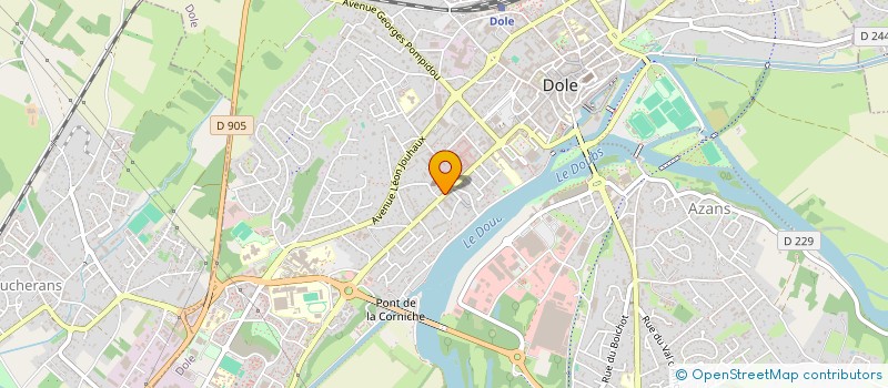 localisation de l'entreprise RT CENTR'AUTO DOLOIS  DOLE