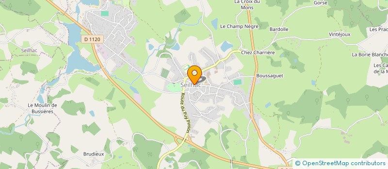 localisation de l'entreprise RT CHAUFFAGE SEILHAC  SEILHAC