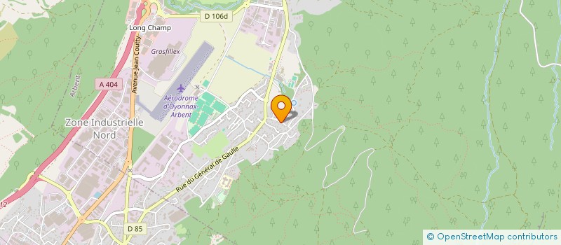 localisation de l'entreprise RT COIFFURE à ARBENT