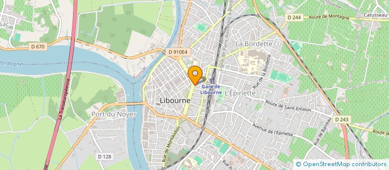 localisation de l'entreprise RT COMMUNICATIONS à LIBOURNE