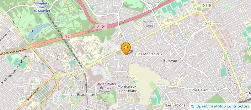 localisation de l'entreprise RT CONNECT à VILLEPINTE