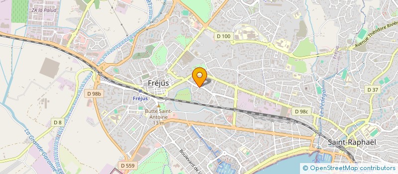 localisation de l'entreprise RT CONSTRUCTION à FREJUS