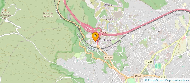 localisation de l'entreprise RT COURTAGE  LA CIOTAT