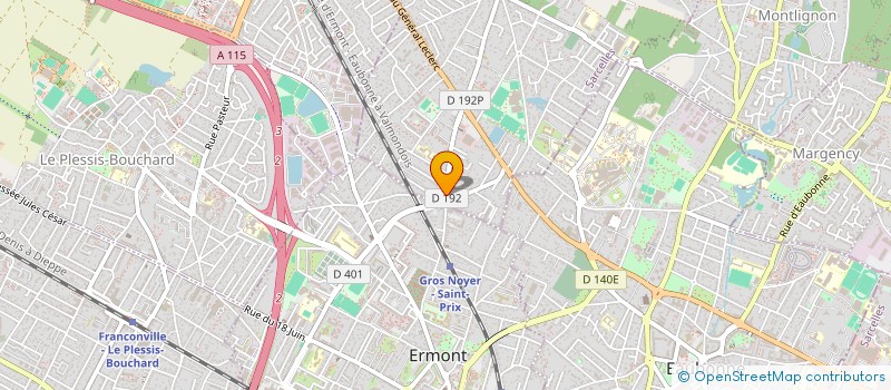 localisation de l'entreprise RT COUVERTURE à SAINT-PRIX