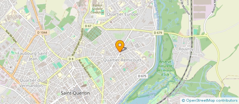 localisation de l'entreprise RT DESIGN à SAINT-QUENTIN