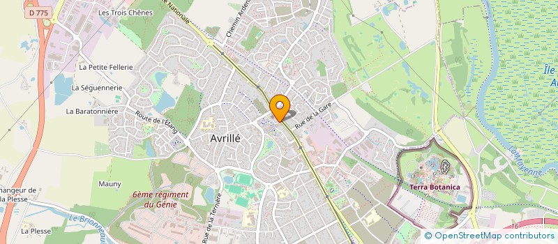 localisation de l'entreprise RT DISTRIBUTION  SAINT-BARTHELEMY-D'ANJOU