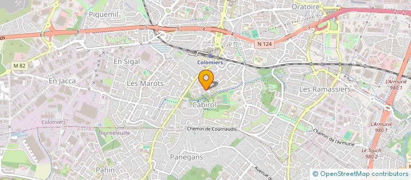 localisation de l'entreprise RT FINANCE à COLOMIERS