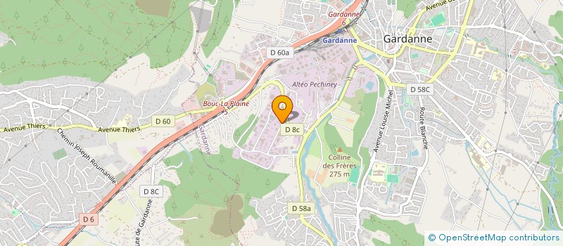 localisation de l'entreprise RT FINANCES  GARDANNE