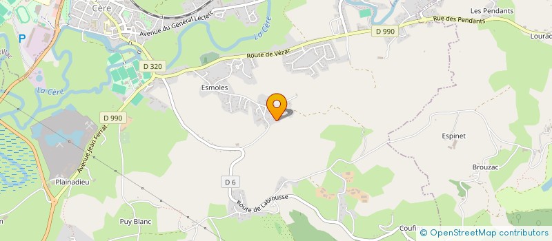 localisation de l'entreprise RT FLUIDES à ARPAJON-SUR-CERE