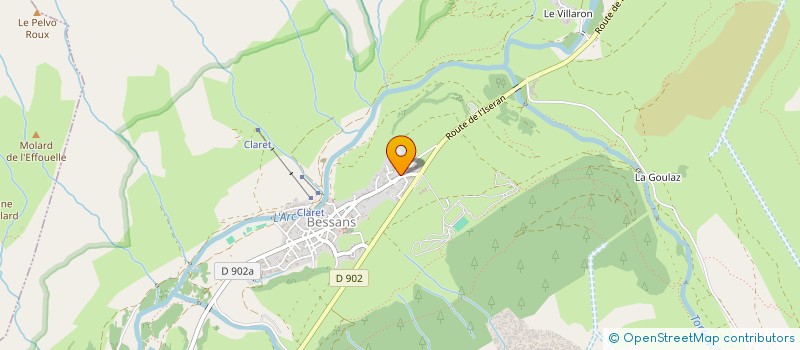 localisation de l'entreprise RT INVESTISSEMENT  BESSANS