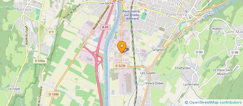 localisation de l'entreprise RT LOGISTIQUE à PONTCHARRA