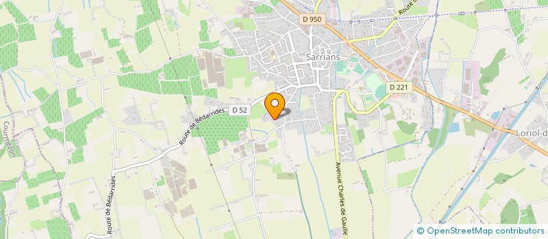 localisation de l'entreprise RT NIVELLEMENT à SARRIANS
