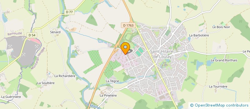 localisation de l'entreprise RT PLOMBERIE CHAUFFAGE  MONTAIGU-VENDEE